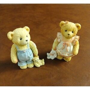 Cherished Teddies Child of Love 1993 Enesco Bundle Of 2 Girl & Boy #160B5
